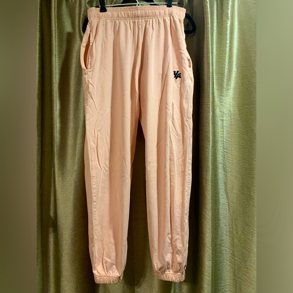 YoungLA men’s pastel salmon pump cover joggers